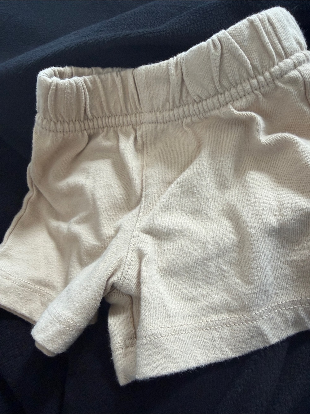 wonder nation Cream Elastic Waist Toddler Shorts